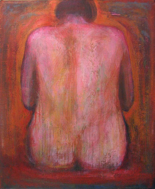 Bön för människan, akrylmålning 2014