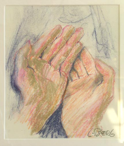 Tomma händer, pastell 2003